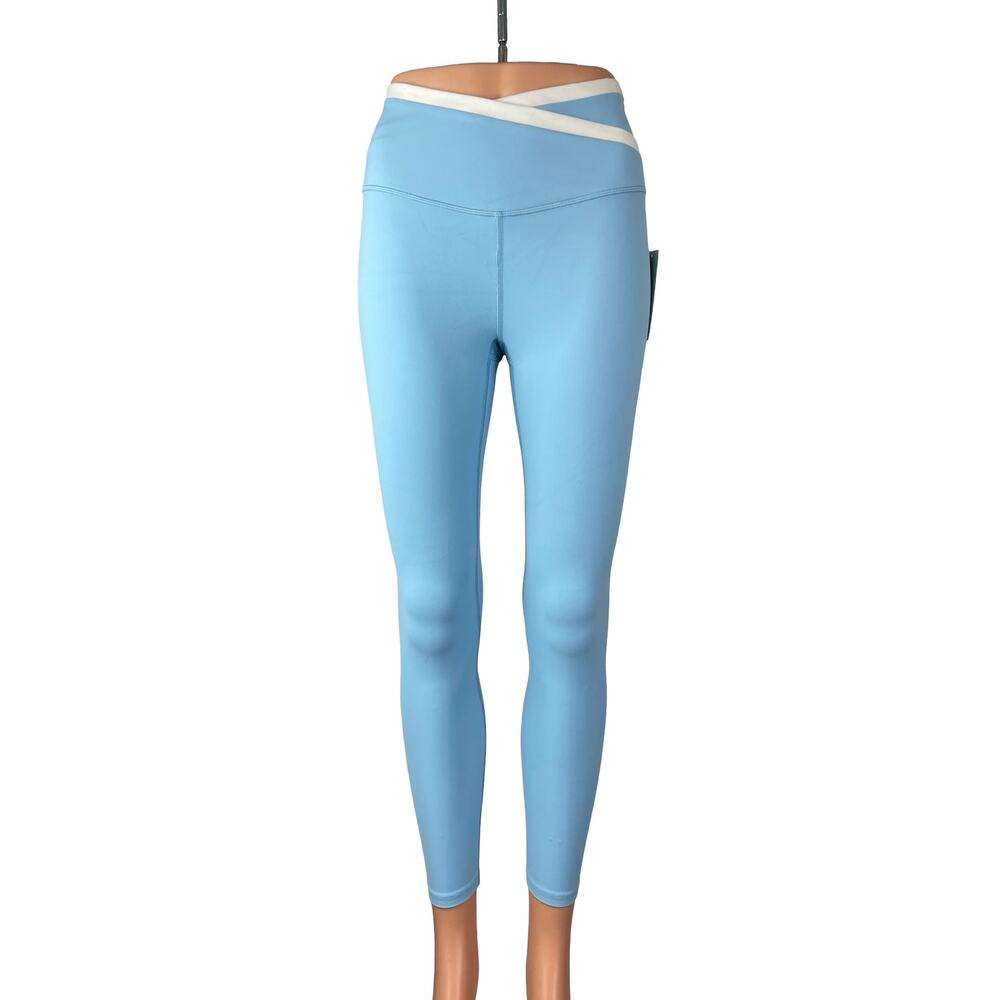 NEW All in Motion Blue High Rise Yoga Workout Athletic Leggings Pants Size M